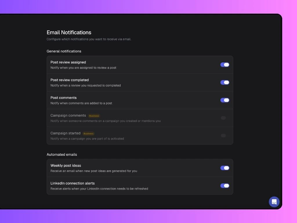 New Notifications