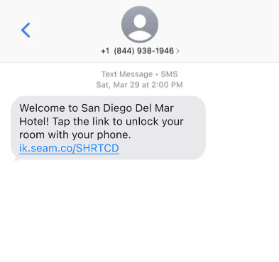 You can deliver an Instant Key using a link in a text message or email.