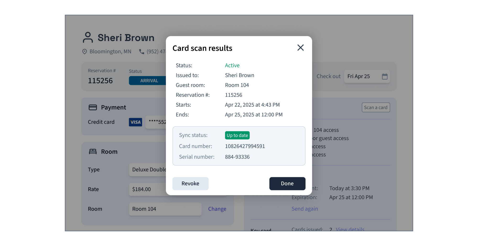 Use the Seam API to scan a plastic card to view its details.