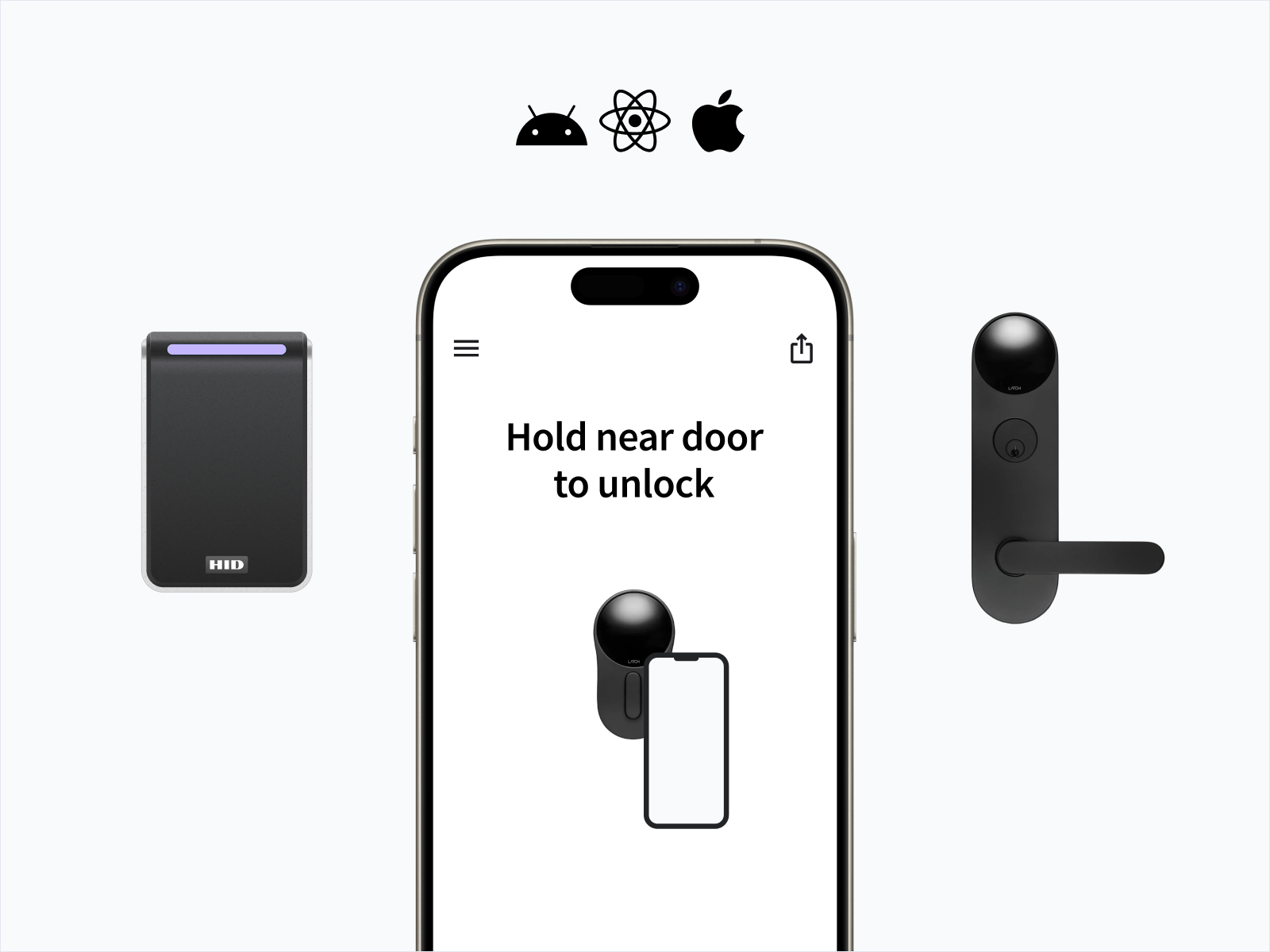 Seam SDK lets you unlock doors using BLE and NFC credentials across a wide
variety of access platforms