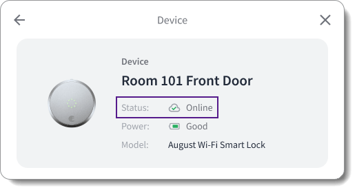 Display the health status of your end users' devices in your app.