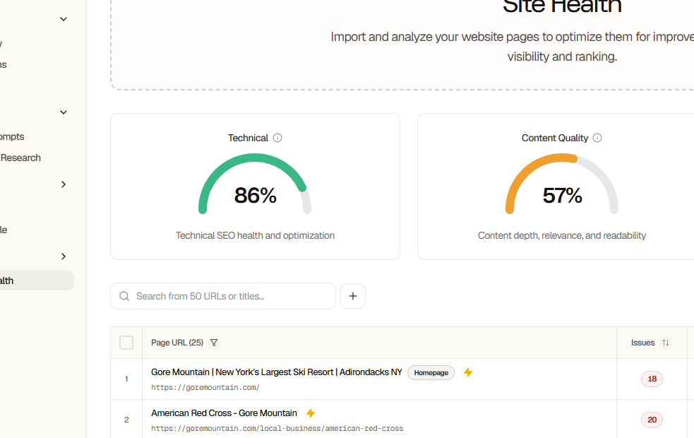 Health Score Card Example