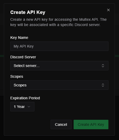 Generate API Key