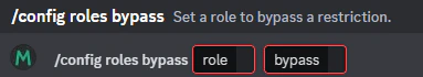 config roles bypass