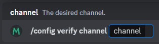 Verification Channels Step 1