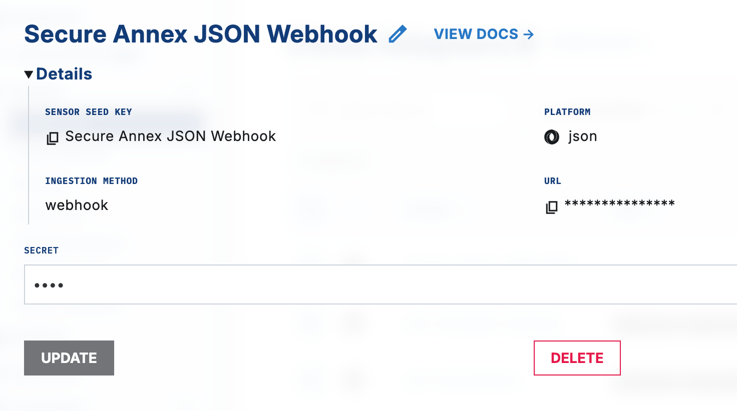 Find webhook URL