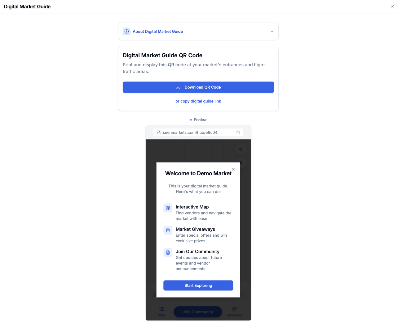 Digital Market Guide Modal