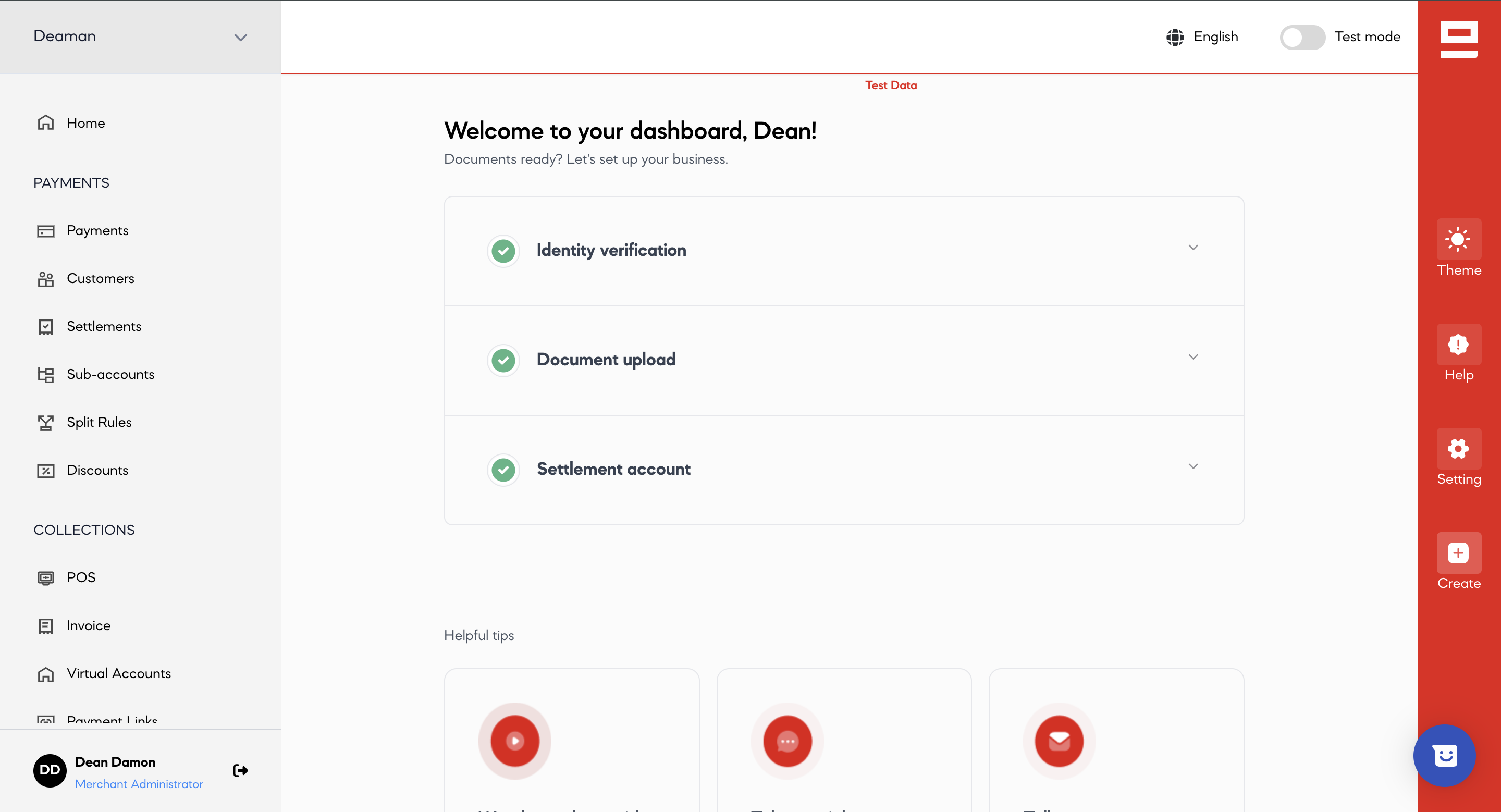 image of seerbit onboarding page