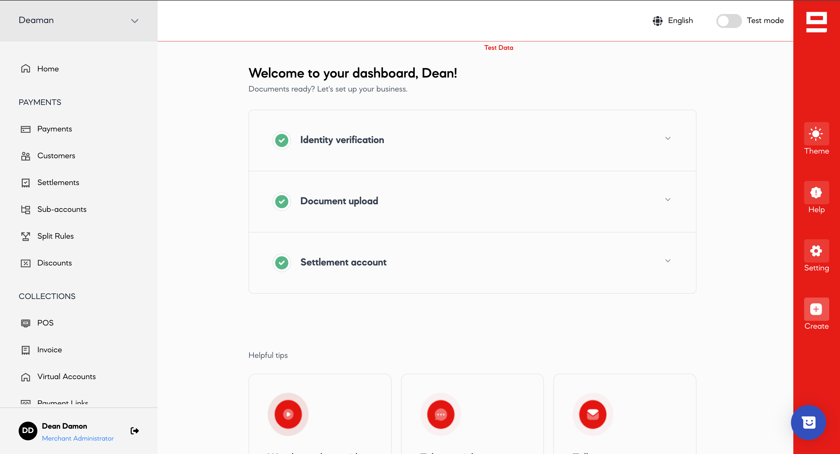 image of seerbit onboarding page