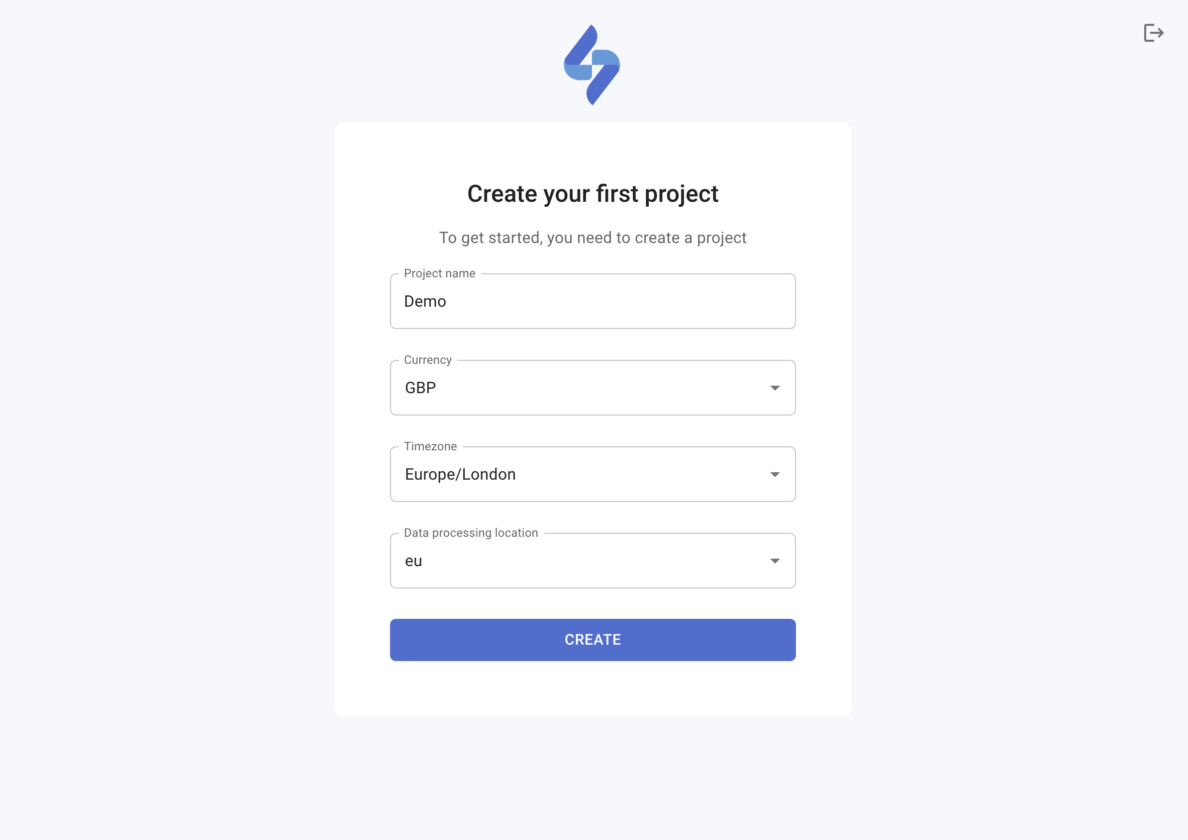SegmentStream project creation form