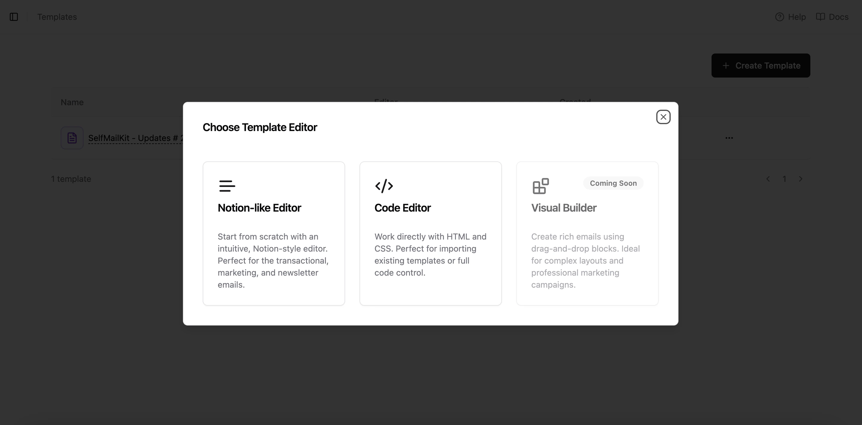 Template Editor