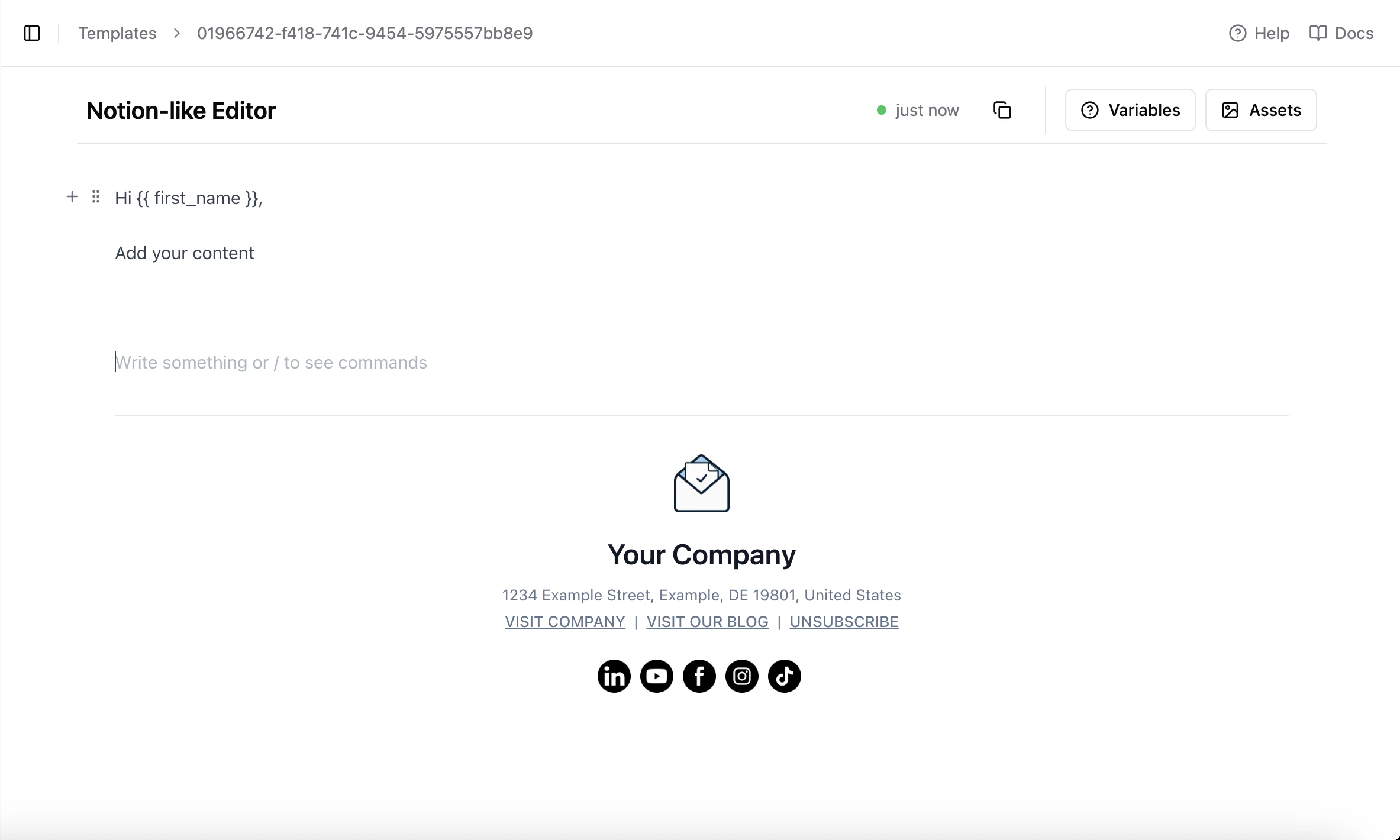 Unsubscribe Footer Inserted