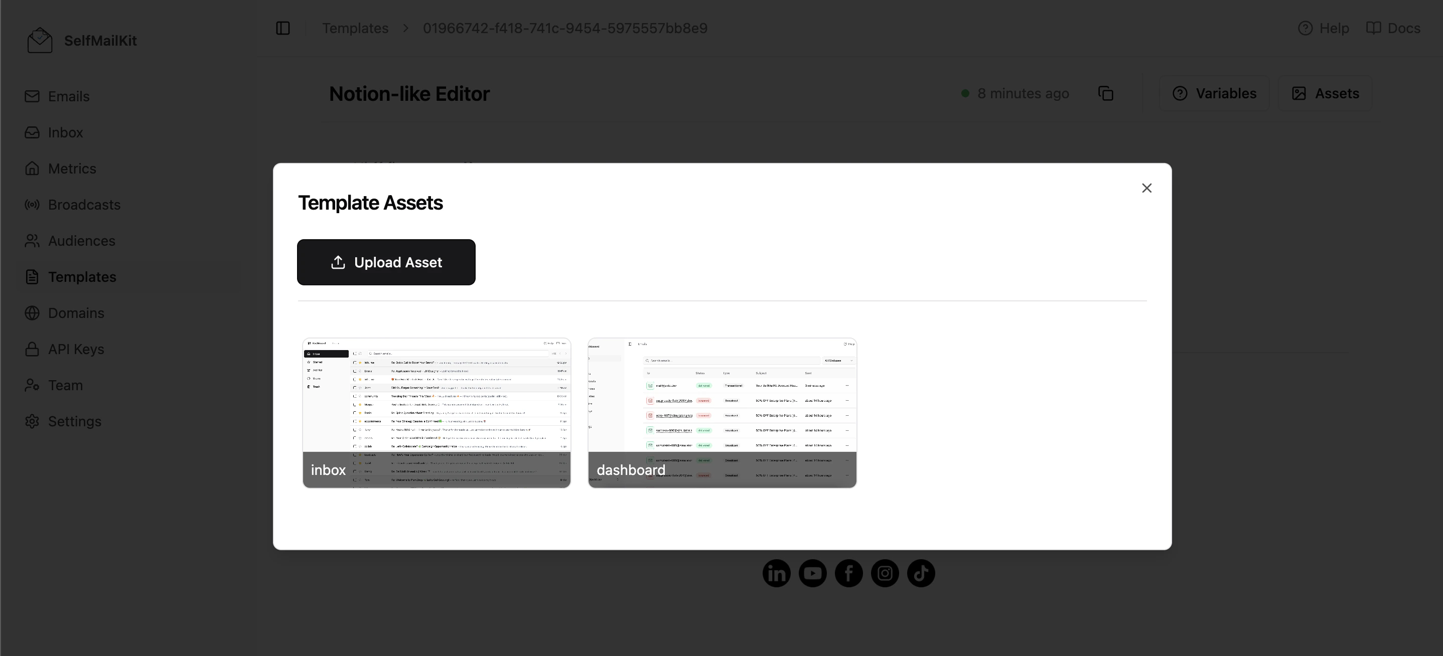 Upload Asset