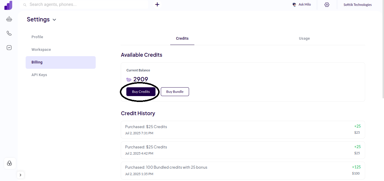 Billing Tab Location