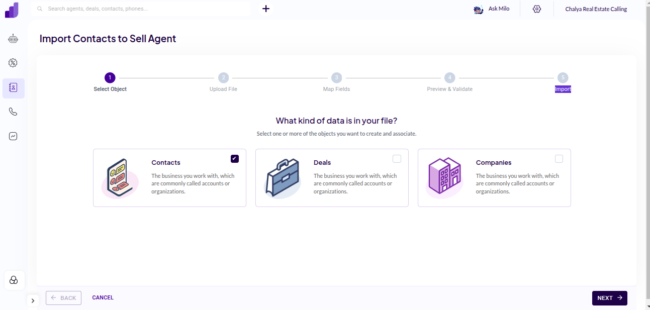 Import Contacts Screenshot