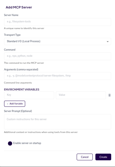 MCP Server Details Screenshot