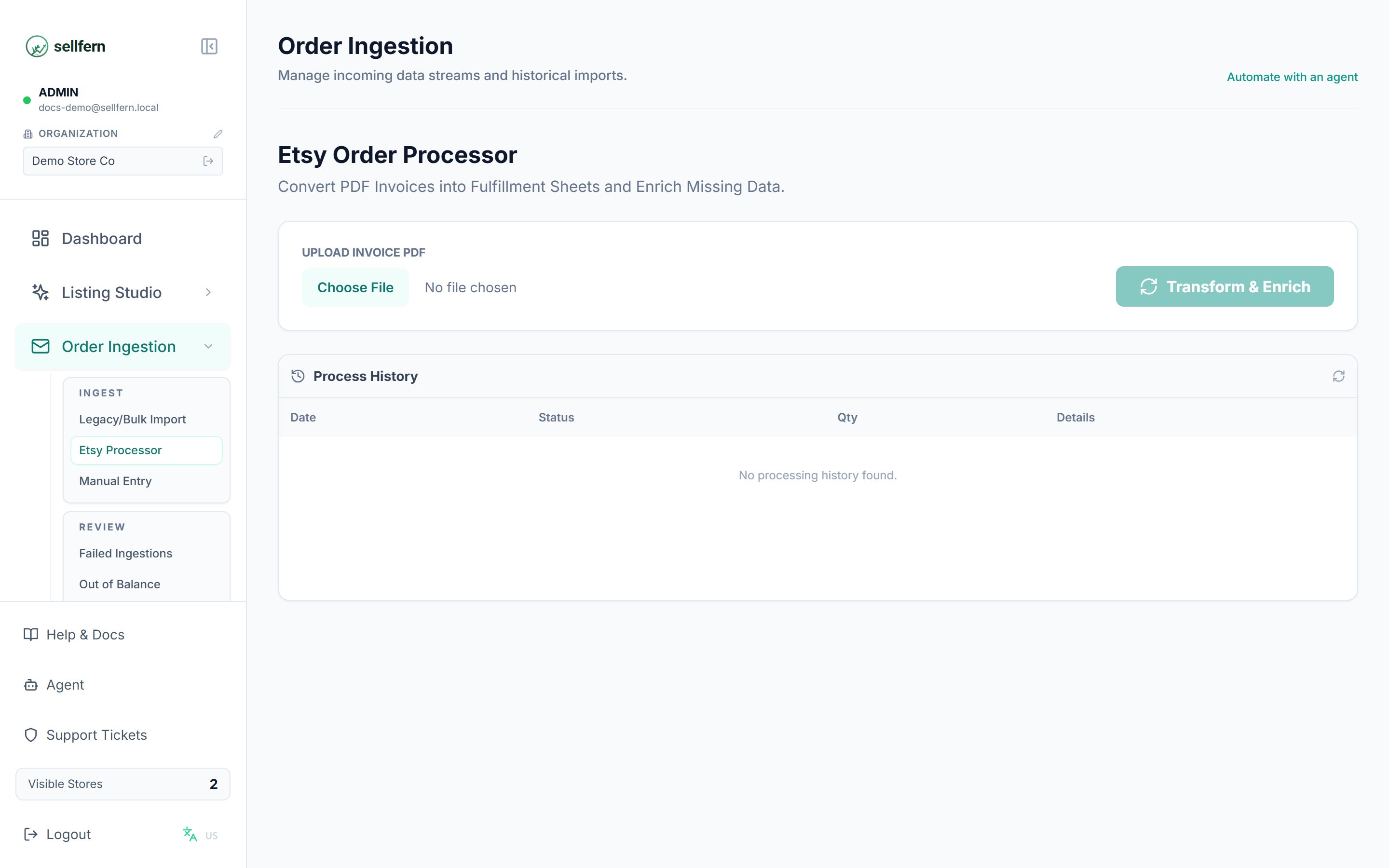 Etsy Invoice Processor
