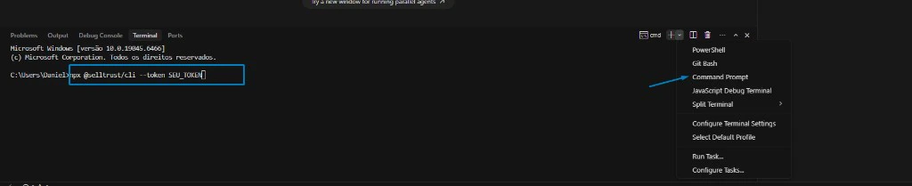 Colar comando do CLI