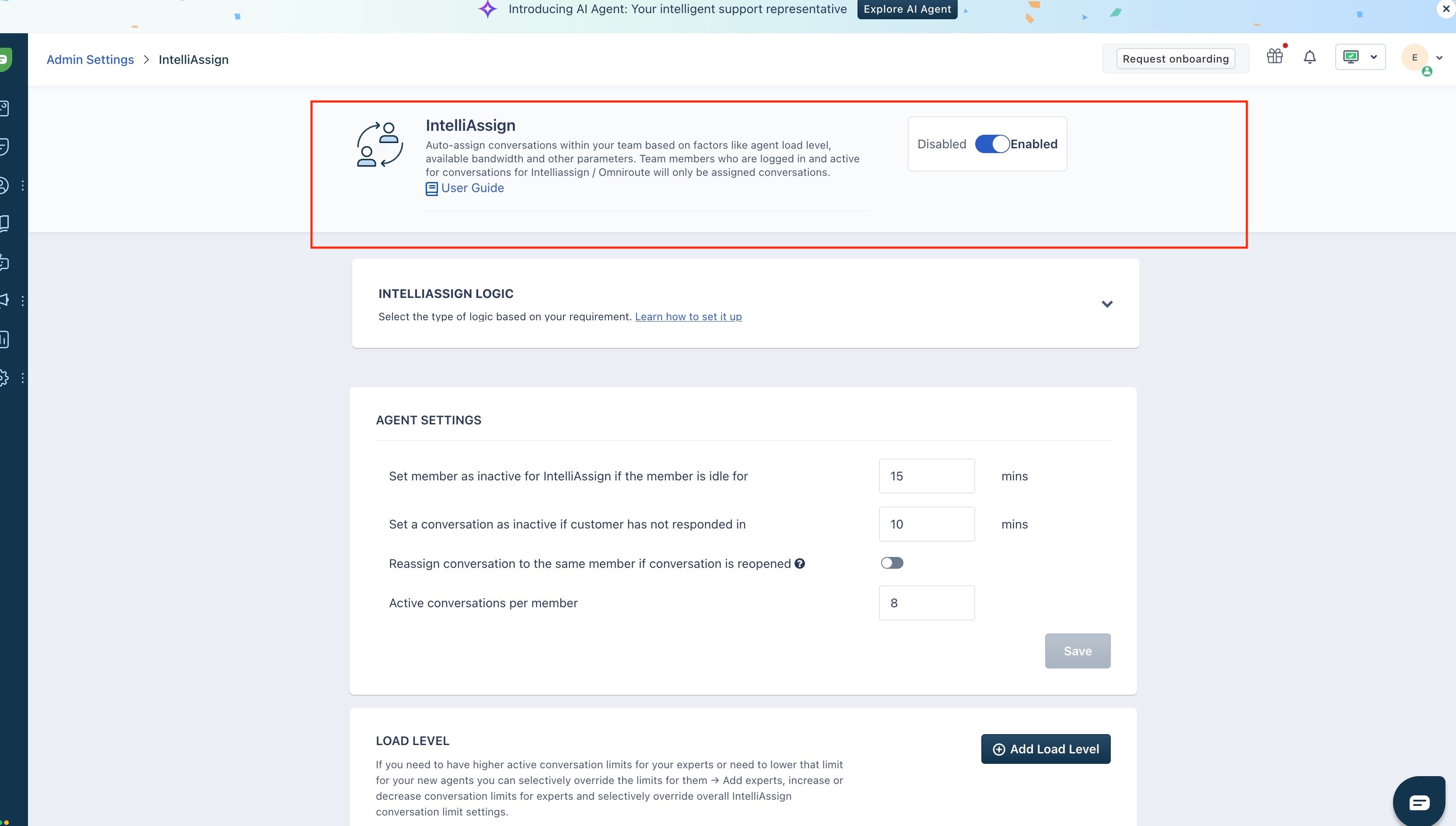 IntelliAssign primer paso