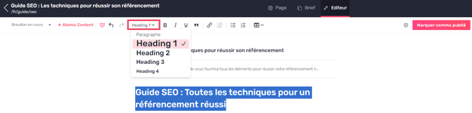 balisage titre