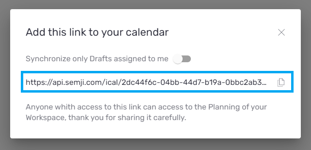 add link calendar