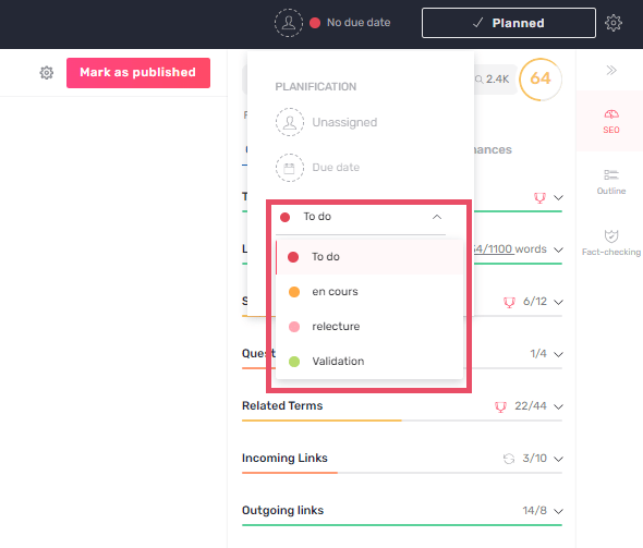status editor