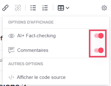 activer affichage