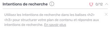 intention de recherche