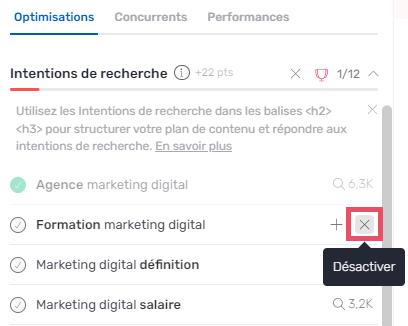 désactiver reco