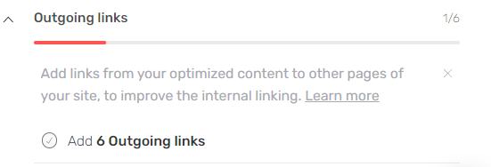 outgoing links