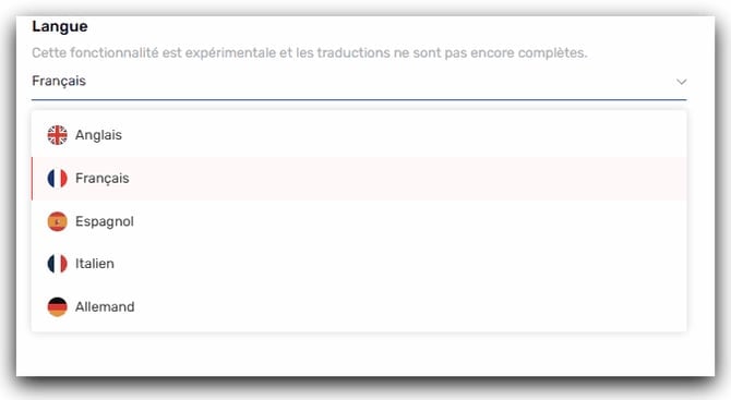 Langue Allemande dinterface