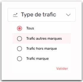 type de trafic