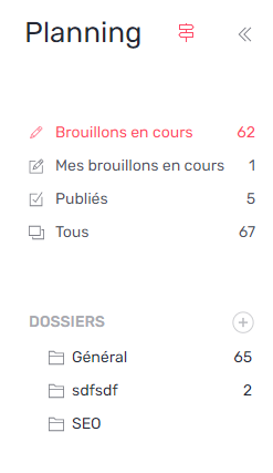 sous-onglet planning