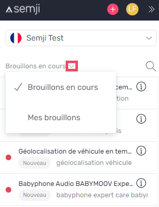 extension brouillon
