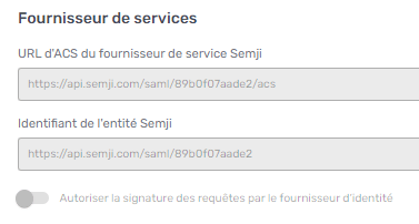 fournisseurs de service