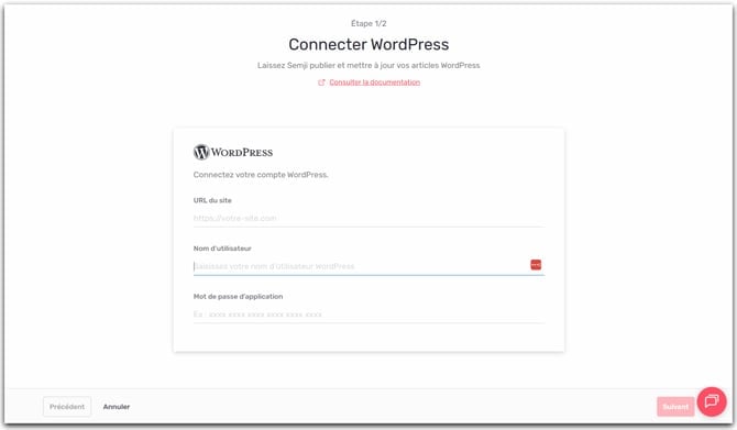 connecter wordpress