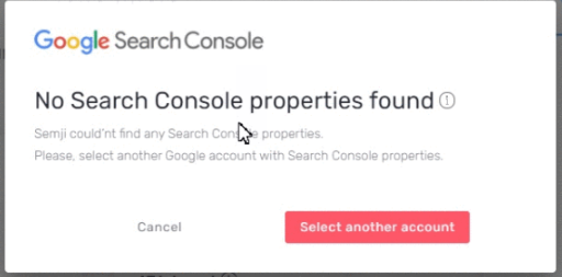 connect data not found