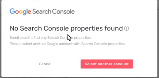 connect data not found