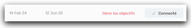 Gérer les objectifs 