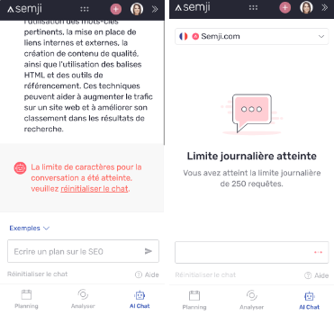 limite AI chat