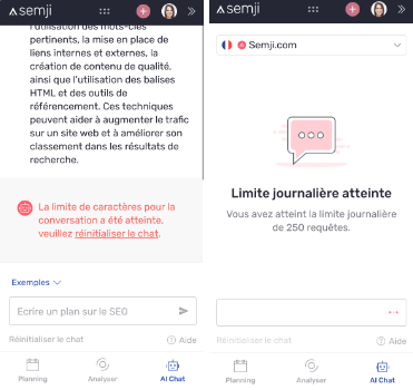 limite AI chat