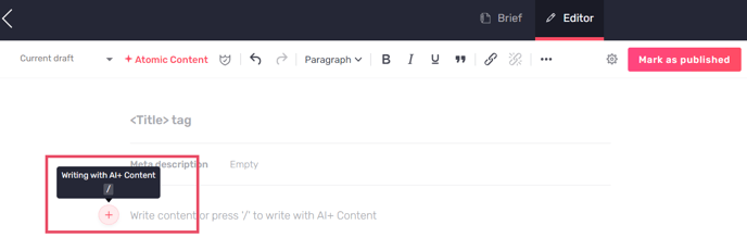 AI editor