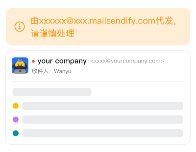 平台代理发信提示示例