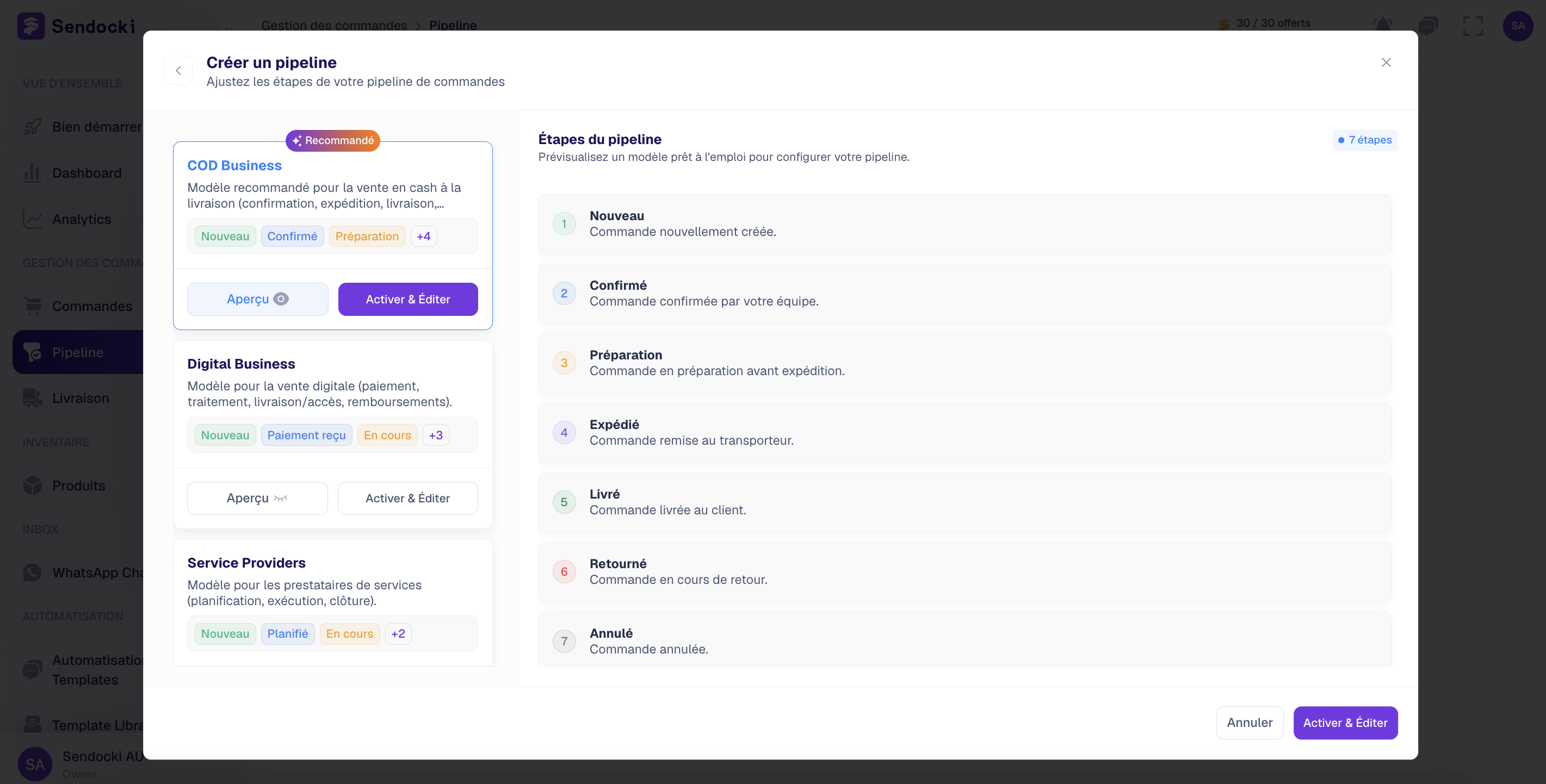Create Pipeline Form Templates