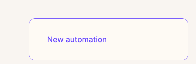 New automation button in Sendspark automated workflows