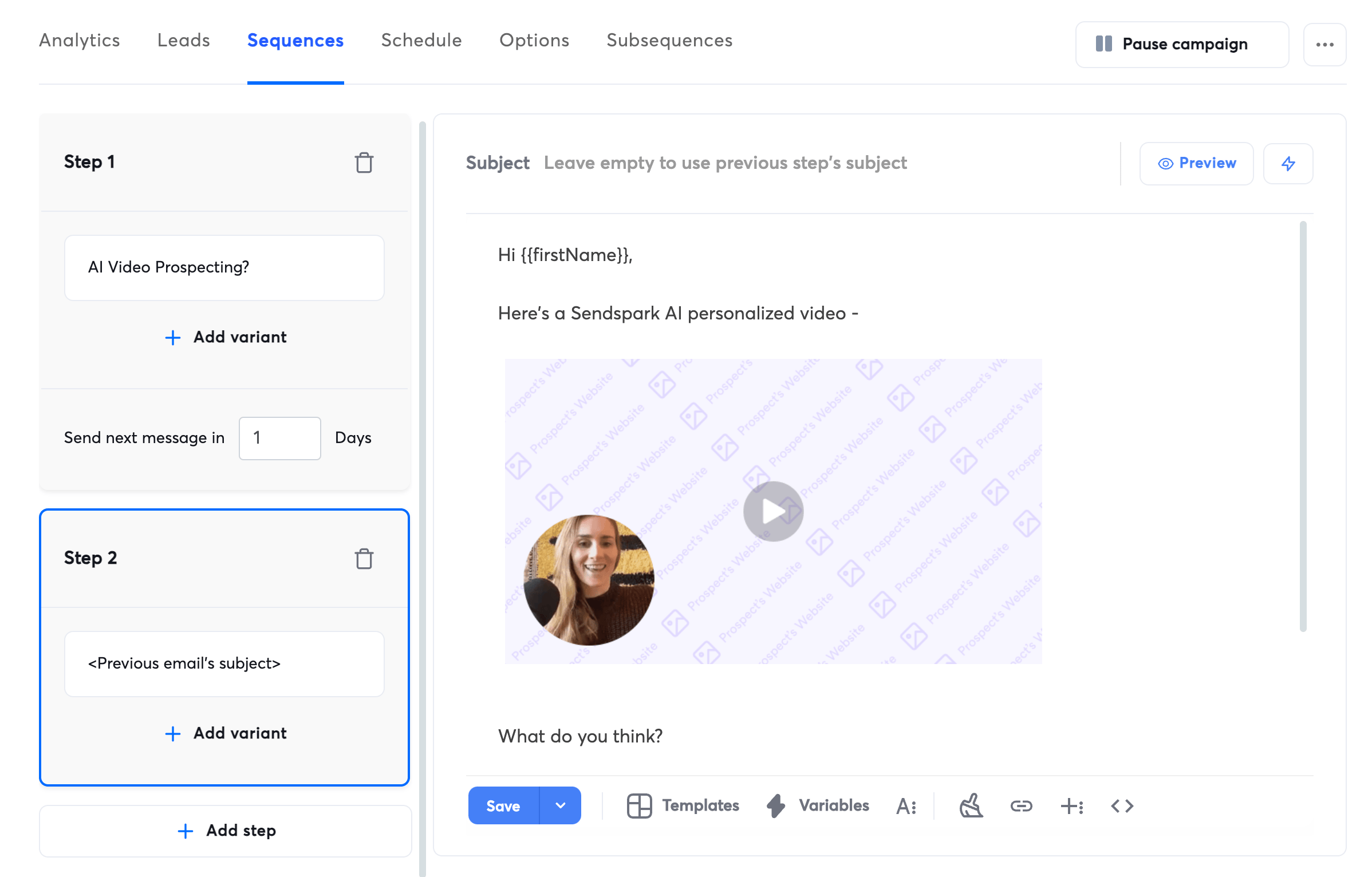 See AI Video Placeholder in Instantly