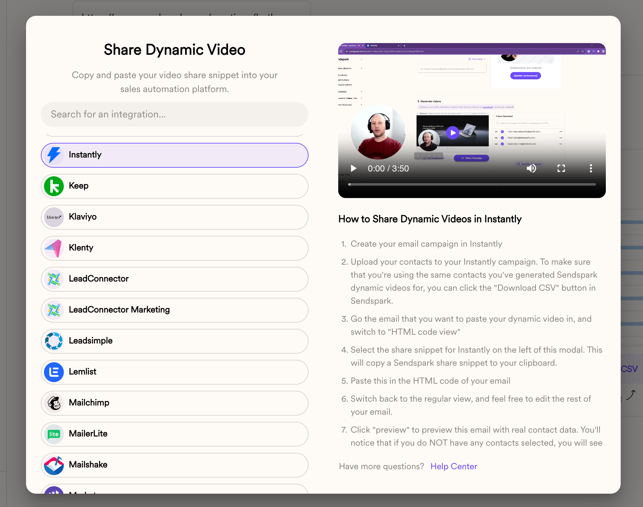 Share AI Video in Instantly