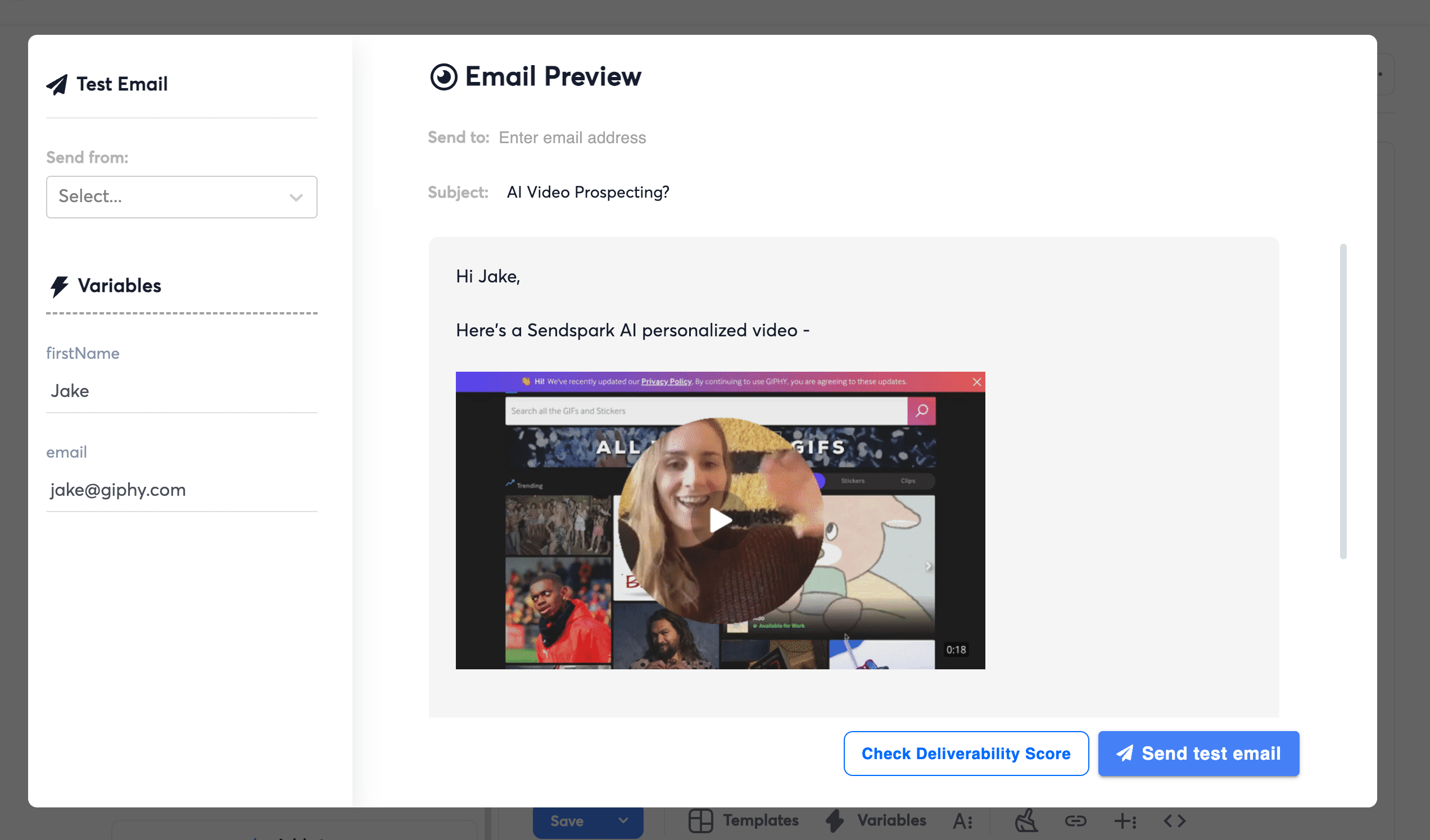 Preview AI Video Email in Instantly