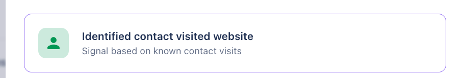 Warmly Orchestrator workflow setup for identified contact visited website trigger