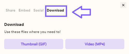 Share modal